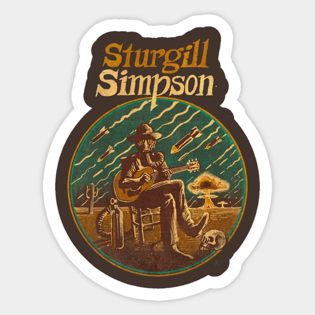 sturgill simpson Sticker by ONCOMBALI